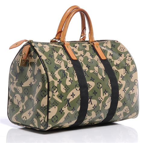 louis vuitton limited edition monogramouflage canvas speedy 35 bag|louis vuitton speedy size chart.